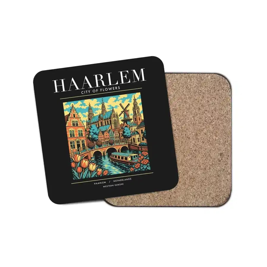 HAARLEM - Poster - Coaster - Black