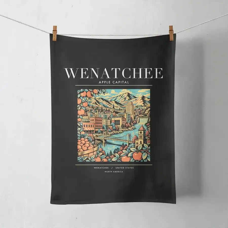WENATCHEE - Poster - Towel - Black