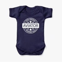 Thumbnail for %100 Original aviation print on kids gentle cotton bodysuit.