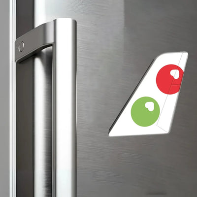 Viva Aerobus aviation design tail magnet in 3D metal with magnetic back.