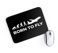Thumbnail for Born To Fly aviation design on neoprene with anti-slip base mouse pad.