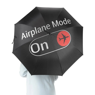Airplane Mode On aviation design on windproof polyester umbrella.