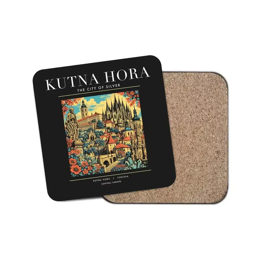 KUTNA HORA - Poster - Coaster - Black