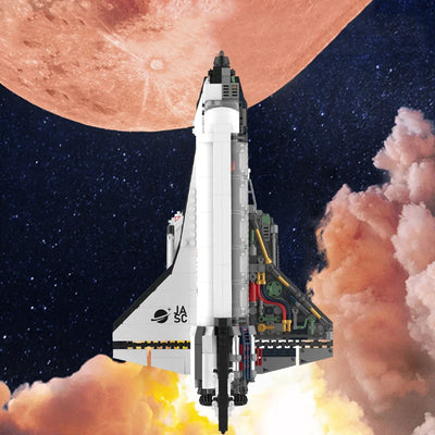 Super Rocket Space Shuttle Exploration Aircraft Building Blocks aviation themed Lego-style model aircraft in ABS plastic.