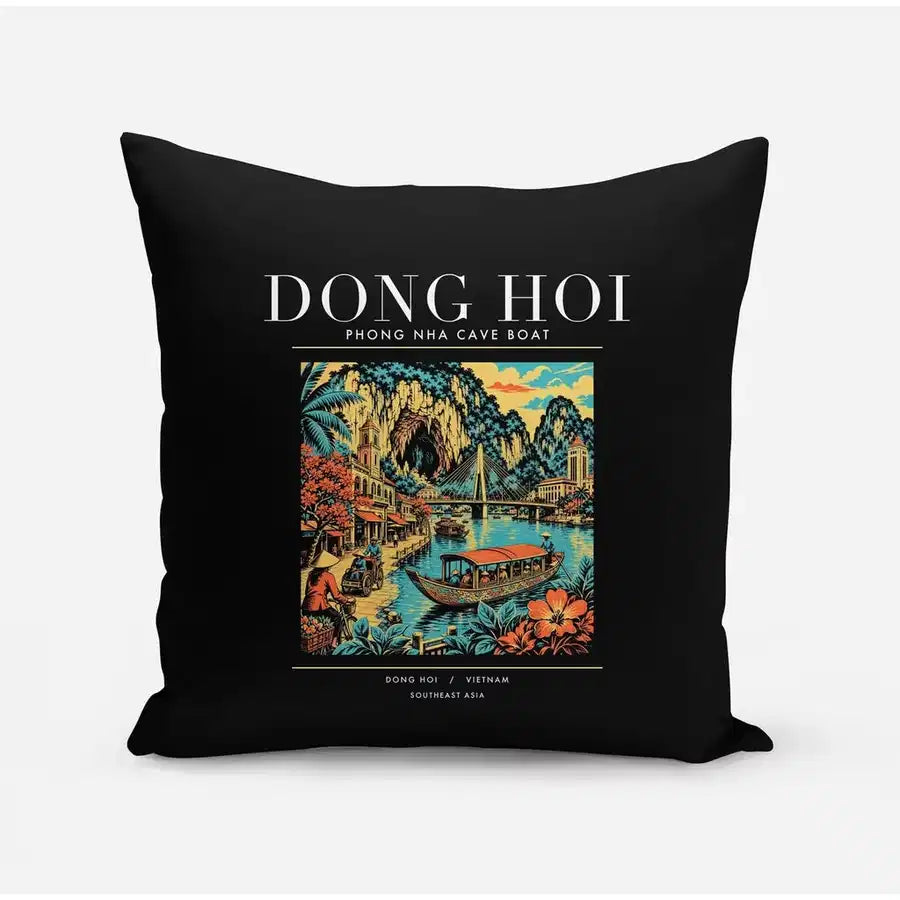 DONG HOI - Poster - Pillow - Black