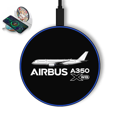 The Airbus A350 WXB aviation design on durable build wireless charger.