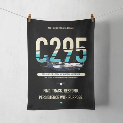 Airbus C295 Armed ISR design on black towel