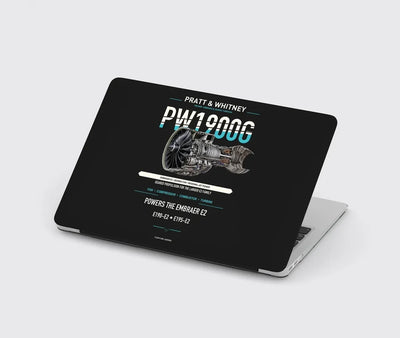 PW1900G design on black MacBook case