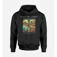 Thumbnail for PLAYA DEL CARMEN - Poster - Premium Hoodie - Black