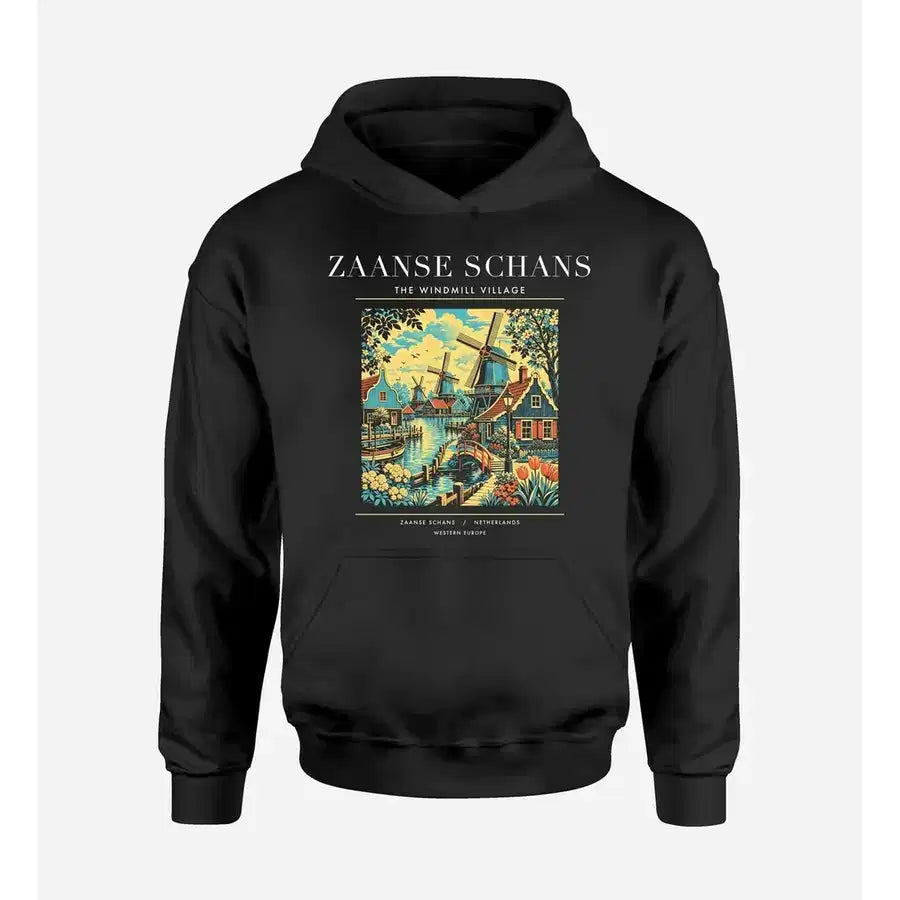 ZAANSE SCHANS - Poster - Premium Hoodie - Black