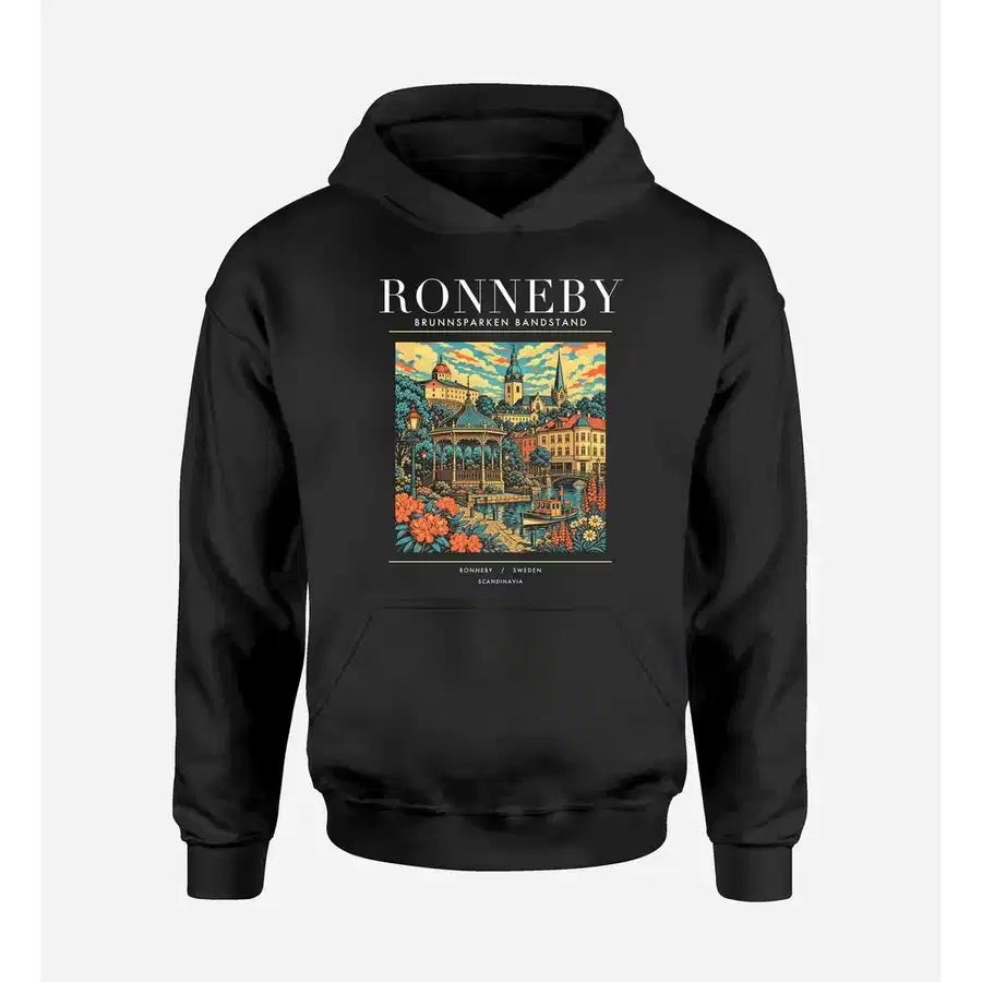 RONNEBY - Poster - Premium Hoodie - Black