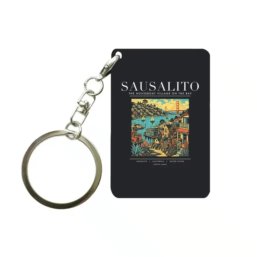 SAUSALITO - Poster - Key Chain - Black