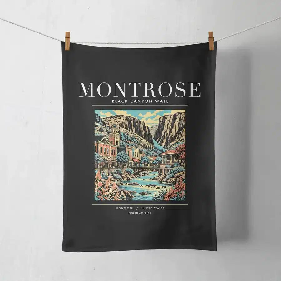 MONTROSE - Poster - Towel - Black