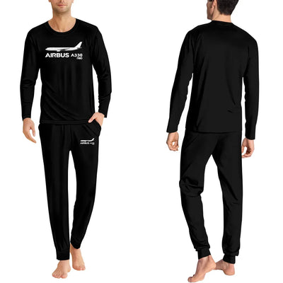The Airbus A330neo men pajamas - Black