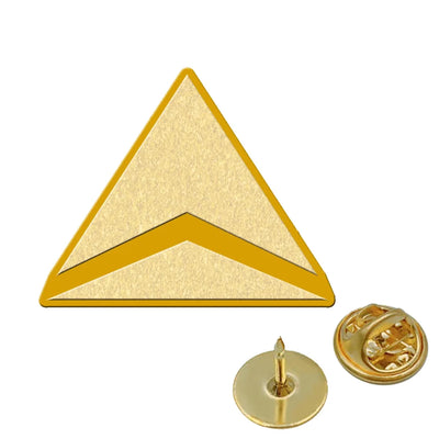 Delta Airlines (Delta Air Lines) aviation hollow pin in polished alloy.