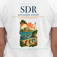 Thumbnail for Santander Airport (SDR) double-side t-shirt design close-up cover