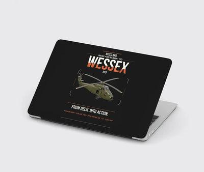 Westland Wessex HU5 design on black MacBook case