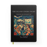 Thumbnail for VINTAGE G4442 - The Island Cinema Night - Designed Notebooks design on black