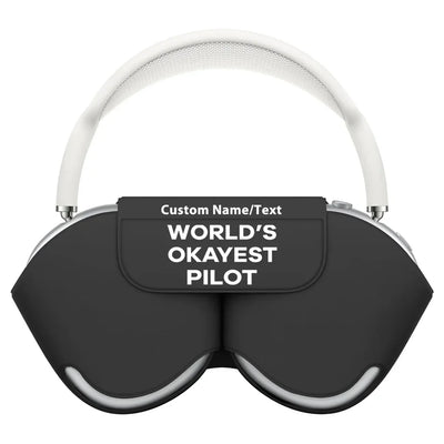World's Okayest aviation design on AirPods Max case for AirPods Max.