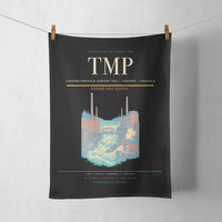 Thumbnail for Tampere-Pirkkala Airport (TMP) design on black towel