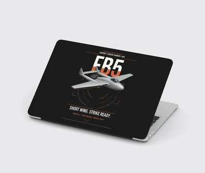 de Havilland Vampire FB5 design on black MacBook case