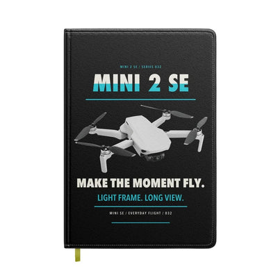 DJI Mini 2 SE design on black notebook