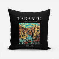 Thumbnail for TARANTO - Poster - Pillow - Black