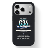 Thumbnail for Beechcraft Bonanza G36 design on black magsafe iphone case, for iPhone 17 Pro