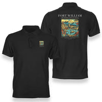 Thumbnail for FORT WILLIAM - Poster - Double-Side Polo - Black