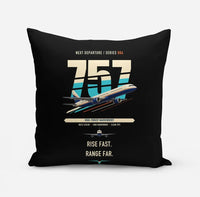 Thumbnail for Boeing 757-200 design on black pillow