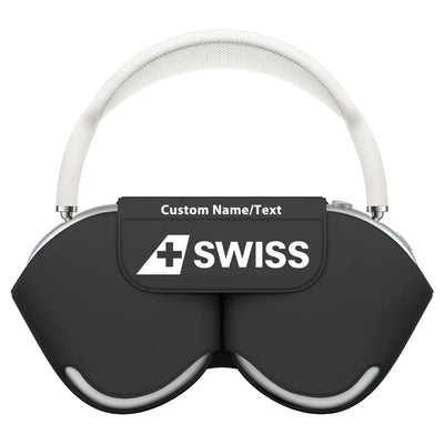Swiss International Airlines aviation themed AirPods Max case for AirPods Max.