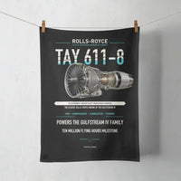 Thumbnail for TAY 611-8 design on black towel