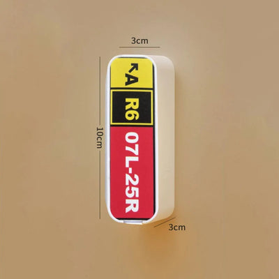 A6 R6 07L-25R Light Fridge aviation design magnet in strong neodymium core.