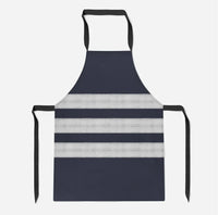 Thumbnail for Pilot Epaulettes (Silver) 3 Lines aviation design on durable cotton blend kitchen apron.