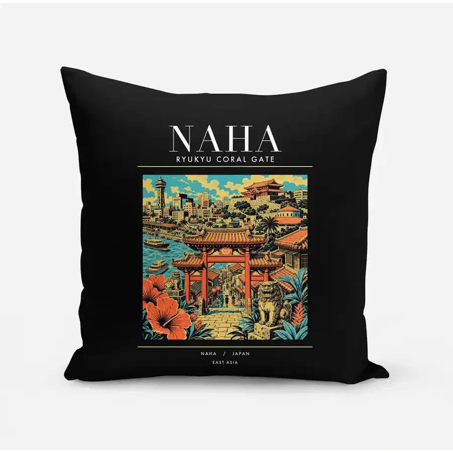 NAHA - Poster - Pillow - Black
