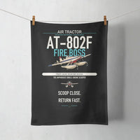 Thumbnail for Air Tractor AT-802F Fire Boss design on black towel