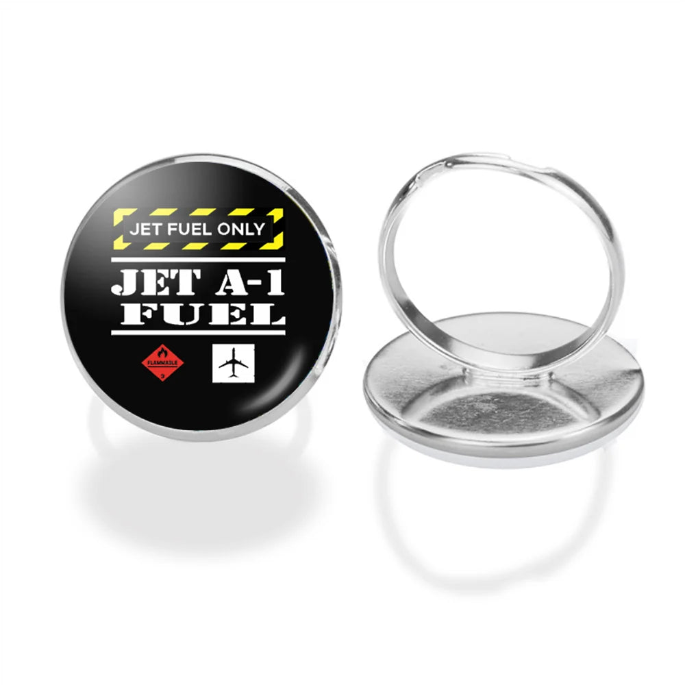Jet Fuel Only aviation ring in stainless steel.