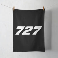 Thumbnail for Boeing 727 Flat Text aviation design on soft absorbent cotton towel.