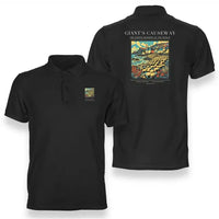 Thumbnail for GIANT'S CAUSEWAY - Poster - Double-Side Polo - Black