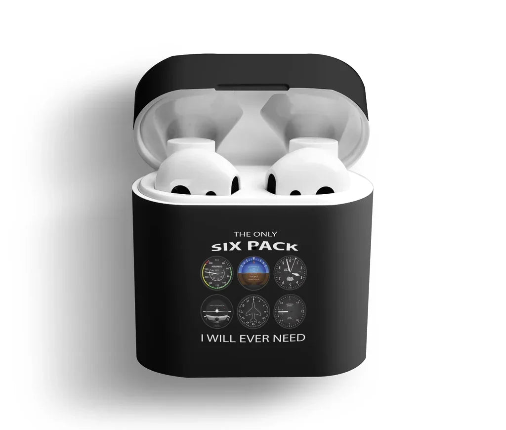 The Only Six Pack I Will Ever Need AirPods plastic case - Black