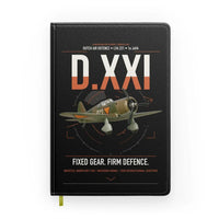 Thumbnail for Fokker D.XXI — Dutch LVA aircraft 221 design on black notebook