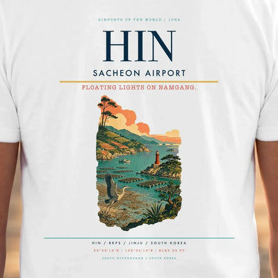 Sacheon Airport (HIN) double-side t-shirt design close-up cover