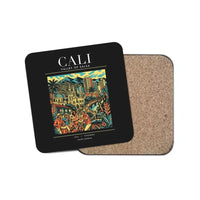 Thumbnail for CALI - Poster - Coaster - Black
