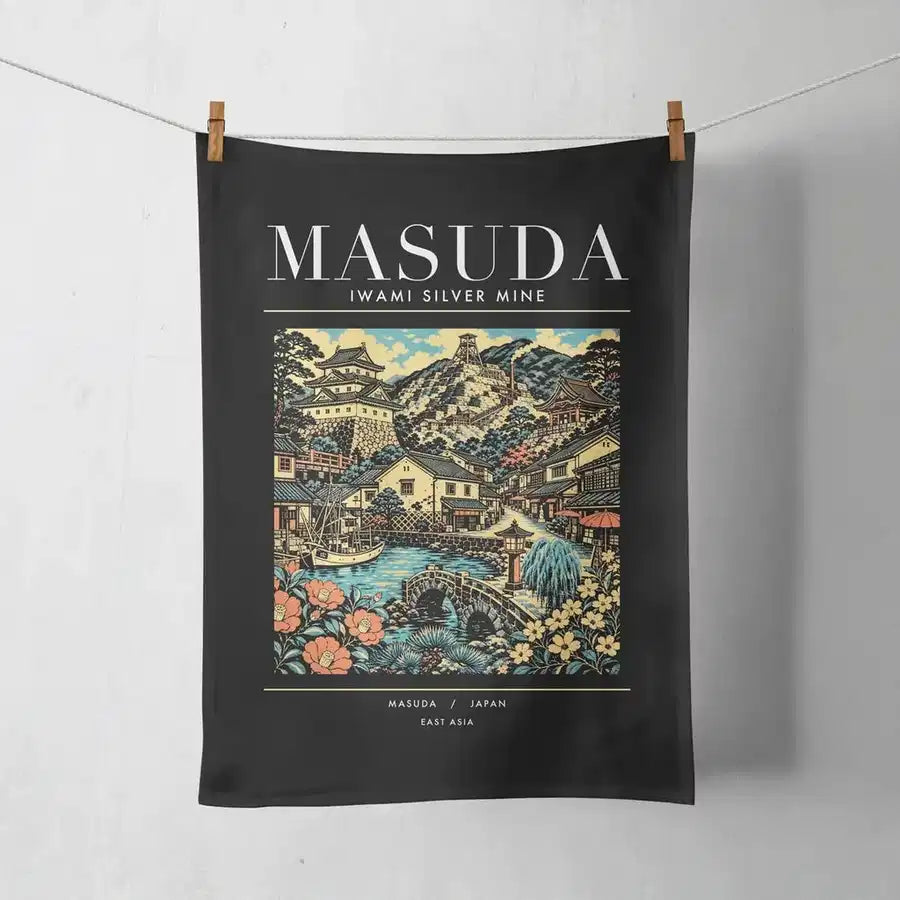 MASUDA - Poster - Towel - Black