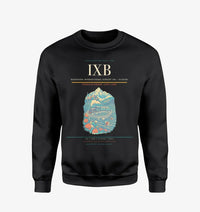 Thumbnail for Bagdogra International Airport (IXB) design on black sweatshirt