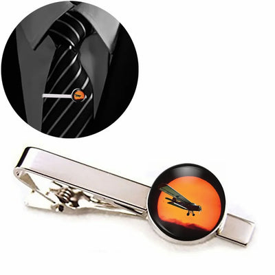 Amazing Antonov-2 With Sunset aviation tie clip, stainless steel body with engraved detail.