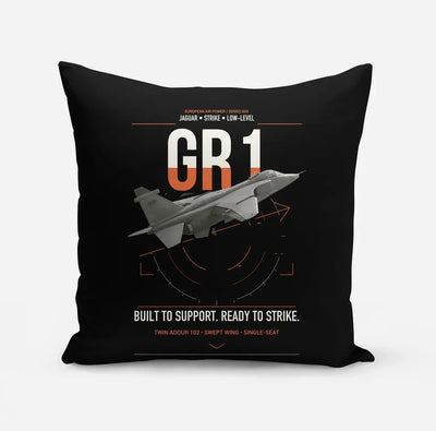 SEPECAT Jaguar GR1 design on black pillow