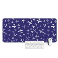Thumbnail for Different Sizes aviation design on premium leather or neoprene desk mat.