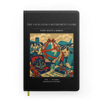 Thumbnail for VINTAGE G4435 - The Navigator's Retirement Globe - Designed Notebooks design on black