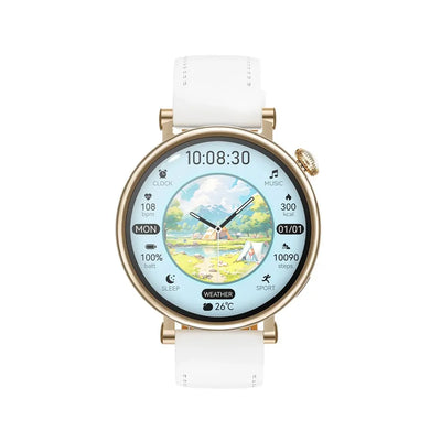 Side view of All-in-One GM2mini Watch: Bluetooth Connectivity, Health Tracking, Payment Support & NFC Pass Function aviation.